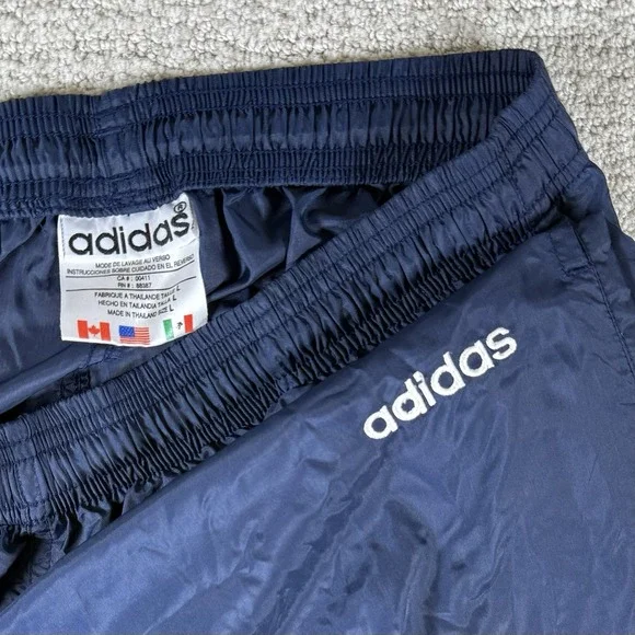 adidas Pants Vintage Y2k Adidas Mens Large Blue Unlined